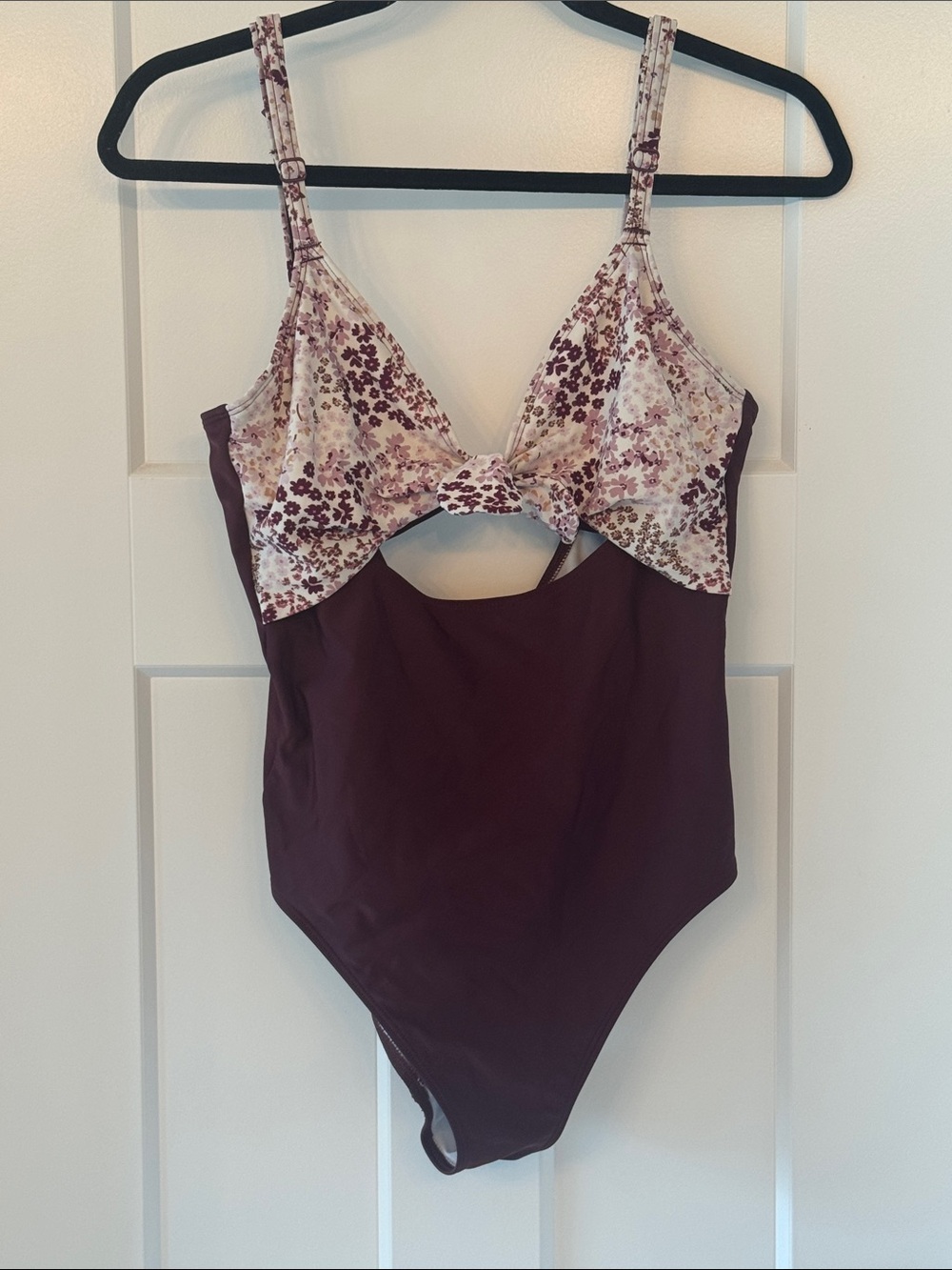 ' Floral & Plum One-Piece Swimsuit